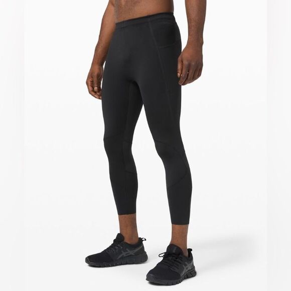 Lululemon Surge Tight 22" Black Nulux Size Medium Mens‎ - Picture 2 of 13